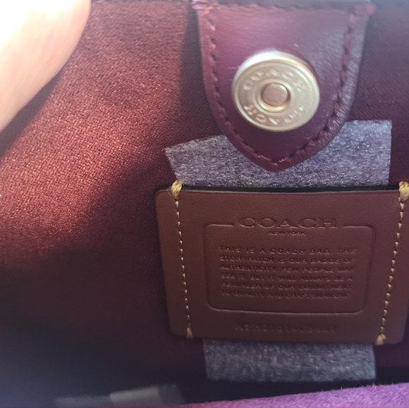 Brand New Coach Retail Small Tan Rust - Picture 5 of 6